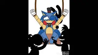 shadow Mario,shadow yoshi,and shadow tails tickling Toy Sonic Fnas
