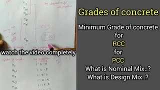 Grades of concrete || RCC || PCC