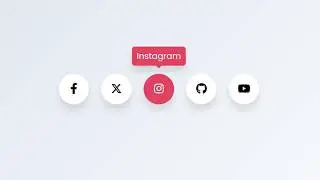Social Media Icons with Hover Effects Using HTML & CSS 🔥 Full Tutorial