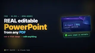 This Free Tool Makes REAL Editable PowerPoint From Any Doc (PPT Master)