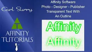 Affinity Software - Transparent Text With An Outline