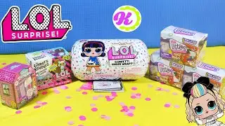 РАСПАКОВКА ИГРУШЕК LOL Surprise Confetti Under Wraps, Real Littles, Doorables/ ЕДА ДЛЯ КУКОЛ ЛОЛ