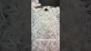 Борода и парик Деда Мороза СУПЕР ВИП длина 1 метр