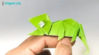 How to Make an Origami Chameleon (Jo Nakashima ) Step By Step