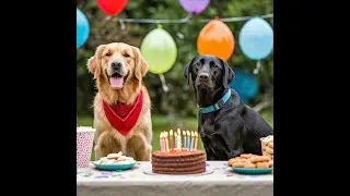 Auguri di buon compleanno per cane