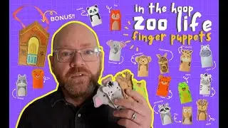 All In The Hoop Machine Embroidery Finger Puppet Instructions #machineembroidery #embroiderydesign
