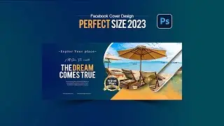 How to create a Facebook banner with accurate size in 2023 | using Photoshop