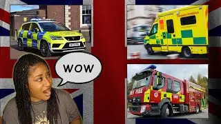 American reacts to: UK Emergency Vehicles Responding