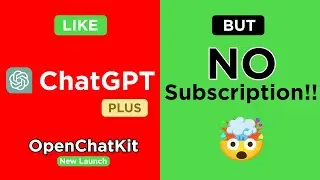 Like ChatGPT Plus but NO SUBSCRIPTION!! | Unlimited Free | OpenChatKit | Open Source!!