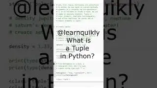 What Is a Tuple in Python? 
