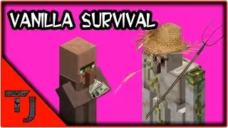 Iron Farm & Combined Villager Trading Hall - Vanilla Minecraft 1.13 Survival - EP07