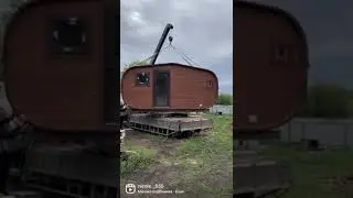Установка Бани Бочки на участок за 5 минут