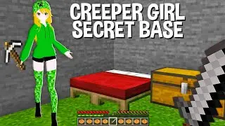 How To FIND SECRET BASE of a CREEPER GIRL In Minecraft ?