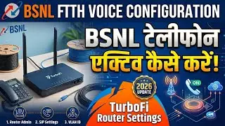 Bsnl Ftth Voice Configuration 2026 | BSNL Telephone ko active kaise kare | TurboFi Router
