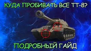Куда пробивать все тт-8? Слабые зоны тяжей в Wot! Подробный гайд!