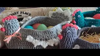 КУРОЧКА КРЮЧКОМ. ПАСХАЛЬНЫЙ СУВЕНИР. МК /CHICKEN CROCHETED. EASTER SOUVENIR. MK