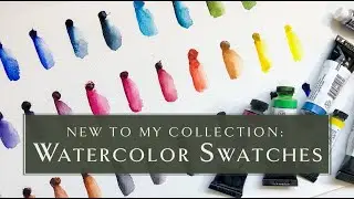 First impression watercolor swatches | 23 New-to-me Pigments!