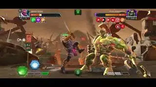 Rank 5 Ascended Zemo easily dispatching Hulk Ragnarok - MCOC