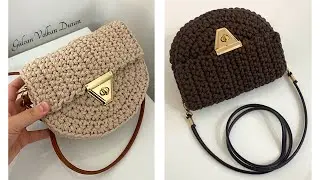 ŞAHANE OLDU 🤩 ÖRGÜ ÇOK KOLAY ÇANTA YAPIMI