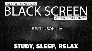 10 HOURS of GENTLE NIGHT RAIN, Rain Sounds to Sleep, Study, Relax, Reduce Stress, help insomnia