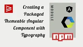 Customizing the Typography Theme for a Packaged Angular Component