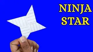 How to make a origami paper Ninja star weapons