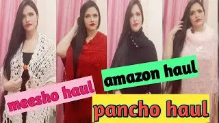 amazon poncho haul🌸woolen tops haul🌸woolen kurti haul🌸meesho haul🌸winter haul🌸flipkart winter haul🌸