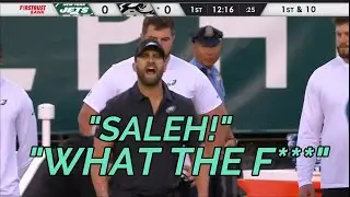 Jalen Hurts takes a NASTY hit on sideline & Nick Sirianni yells at Robert Saleh
