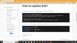 CARA UPDATE KALI LINUX TERBARU 2023.