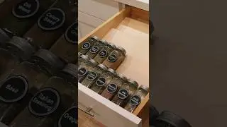 Get your spice rack organized before you forget what you have!  #woodworking #drawer #spicerack
