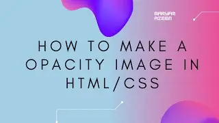 How to make opacity Image in HTML/CSS