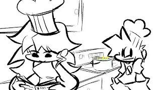 Cooking with Boyfriend and Girlfriend! || Friday Night Funkin' Comic Dub