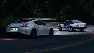 AE86 Drift Overtake Z34!