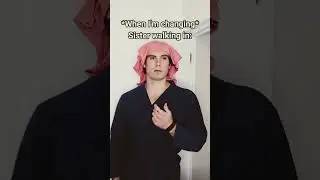 How his family reacting to younger child walking in changing 