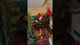 Украшение к новому году из шаров самостоятельно 🎈
