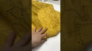 Видеообзор новинка Шитье с фестонами горчица , подписывайся на Ткани у Марго