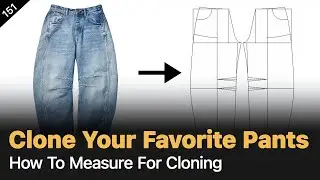 Clone Pant Patterns from a Sample: Measuring & Drafting Guide [Pattern Making Tutorial]