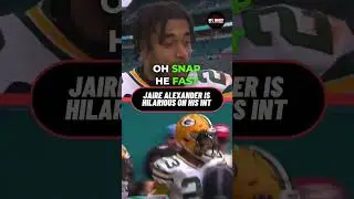 Jaire Alexander on his interception on Christmas Day 