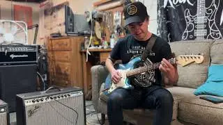Fender Silverface Deluxe Reverb reissue gutted and hand wired.