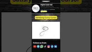 How to create satisfying curvy cursor #html  #css #javascript