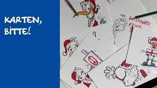Karten zeichnen - Prima zu Weihnachten :-)