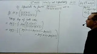 12th Ex 5.5 Q 2 differentiate √(x-1)(x-2)/(x-3)(x-4)(x-5)