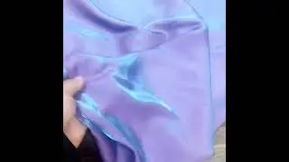 New Blue purple gradient cloth cotton skin gloss silk cloth breathable shirt pants skirt dress fabr