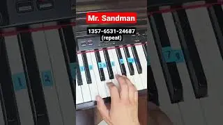 Mr Sandman The Chordettes (bum bum bum meme) - piano tutorial