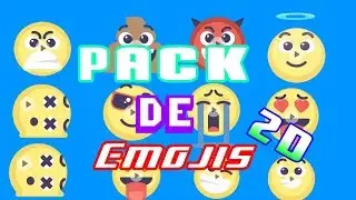 MEGA PACK emojis 2D PANTALLA VERDE
