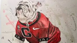 Watercolor _ 12x16 - Bulldog