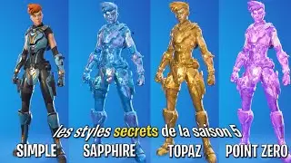 LES DIFFERENTES VARIANTES SAPPHIRE / TOPAZ / POINT ZERO DES SKINS SAISON 5 CHAPITRE 2 !