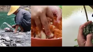 Fresh Weekend Rural Life little boy cook food 119