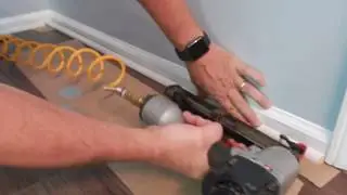Installing shoe moulding
