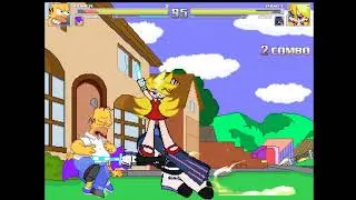 MUGEN - THE SIMPSONS VS PANTY & STOCKING!